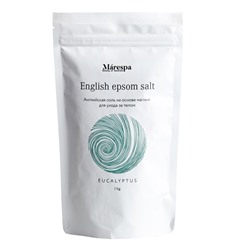 Соль для ванны "English epsom salt" с натуральным эфирным маслом эвкалипта и пихты Marespa, 1 кг