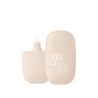 Крем тональный ультралегкий Y.O.U. Really Second skin, тон:20 ,:Natural Beige