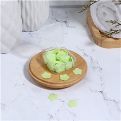 Листовое мыло в пласт футляре 4,5*4,5*2см (жасмин) зеленый пакет ОТ