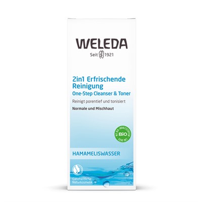 Освежающее очищающее средство 2 в 1 для нормальной и смешанной кожи Weleda, 100 мл