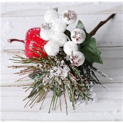 Декор Зимнее очарование 17см ягоды в снегу 4306261