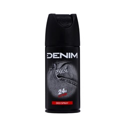 Дезодорант-аэрозоль мужской Denim BLACK древесный, свежий, 150 мл