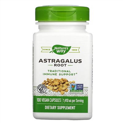 Nature's Way, Astragalus Root, 1,410 mg , 100 Vegan Capsules