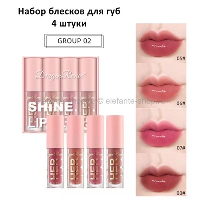 Набор блесков для губ Dragon Ranee Shine Lip Gloss #02 (106)