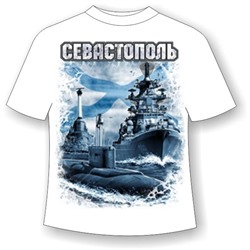 Детская футболка Севастополь Андреевский флаг 756 (В)