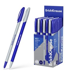 Ручка шариковая Neo Stick Metallic Super Glide Technology синяя 0.7мм 61009 ErichKrause