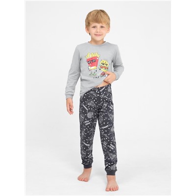 Пижама для мальчика Cherubino CWKB 50135-23 Серый