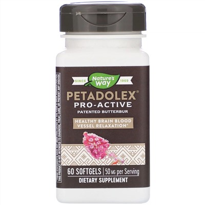 Nature's Way, PETADOLEX, Pro-Active, 50 mg , 60 Softgels