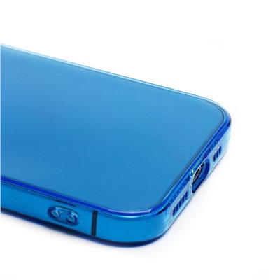 Чехол-накладка - SC344 для "Apple iPhone 13 Pro" (transparent/blue) (232040)