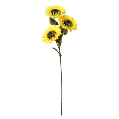 Цветок искусственный Подсолнух 3 цветка 84 см / CP-84 /уп 320/
