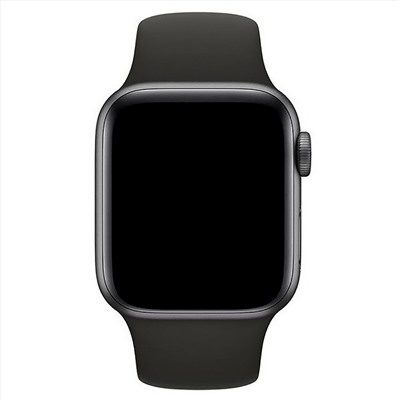 Ремешок - ApW Sport Band Apple Watch 38/40/41 mm силикон на кнопке (L) (black)