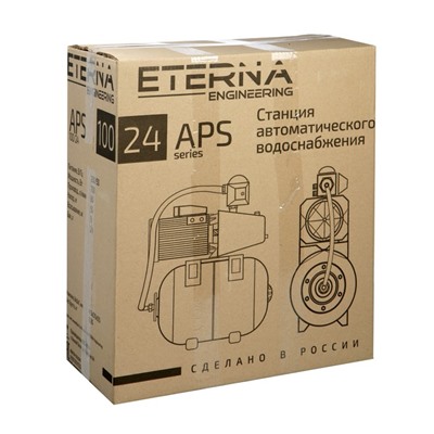 Насосная станция ETERNA APS-100/24, 750 Вт, 60 л/мин, напор 50 м, бак 24 л