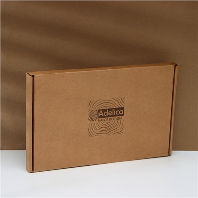 Доска разделочная Adelica, 40×10×1,8 см, в подарочной упаковке, береза