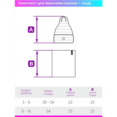 Комплект шапка снуд для девочки NIKASTYLE 12м11224 сухая роза