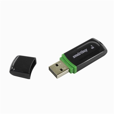 Флэш накопитель USB  8 Гб Smart Buy Paean (black)