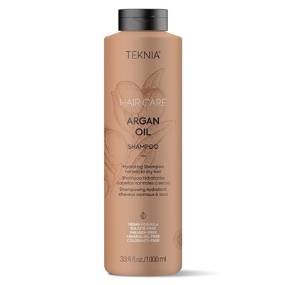 Шампунь для нормальных и сухих волос Lakme Teknia ARGAN OIL SHAMPOO, увлажняющий, 1000 мл