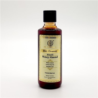 Khadi Honey & Almond Shampoo / Кхади Травяной шампунь с медом и миндалем 210мл