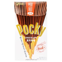 Супертонкие палочки со вкусом шоколада Pocky Glico, Корея, 44 г Акция
