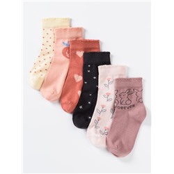Носки для девочки Artie 6-3d861 6 пар Розовый
