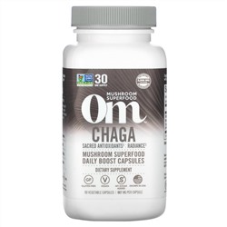 Om Mushrooms, Chaga, 667 mg, 90 Vegetable Capsules