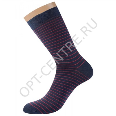 501 Style OMSA Хлопковые мужские носки с широкой резинкой и кеттельным швом.Рисунок в виде ярких горизонтальных полос