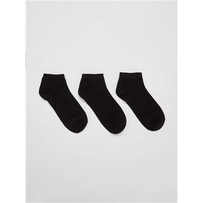 Упаковка с тремя парами коротких носков Черный