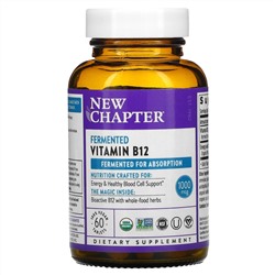 New Chapter, Fermented Vitamin B12, 60 Vegan Tablets
