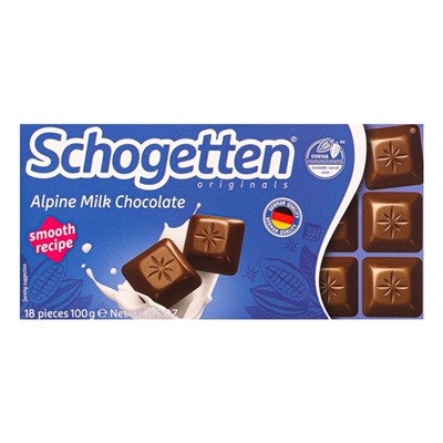 Шоколад Schogetten Alpine Milk Chocolate, 100 г