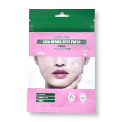 Lebelage Противовоспалительные патчи с экстрактом центеллы 1лист*40шт Cica Derma Spot Patch