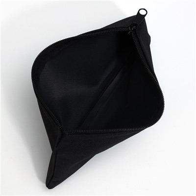 Пенал школьный мягкий (сумка) 20 х11 см, «1 сентября: Котик», текстиль, черный