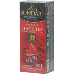 Sundari. Black tea 50 гр. карт.пачка, 25 пак.