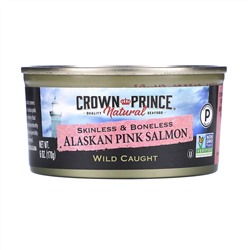 Crown Prince Natural, Pacific Pink Salmon, Skinless & Boneless , 6 oz (170 g)