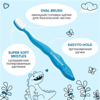 Зубная щетка Synergetic Comfort Delab, голубая, мягкая