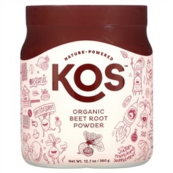 KOS, Organic Beet Root Powder, 12.7 oz (360 g)