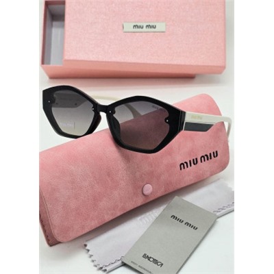 Набор женские солнцезащитные очки, коробка, чехол + салфетки #21209657