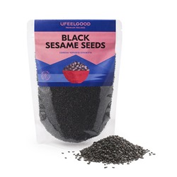 Кунжут чёрный / 100% raw organic black sesame seeds Ufeelgood, 200 г