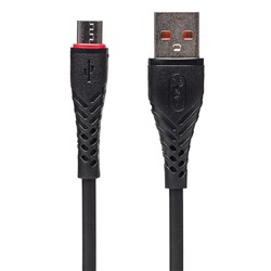 Кабель USB - micro USB SKYDOLPHIN S02V  100см 3A  (black)