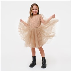 Платье для девочки нарядное KAFTAN, рост 86-92 см (28), бежевый