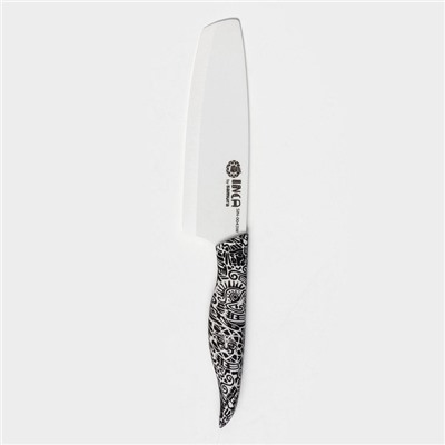 Нож кухонный Samura Inca, накири, лезвие 16,5 см, белая циркониевая керамика