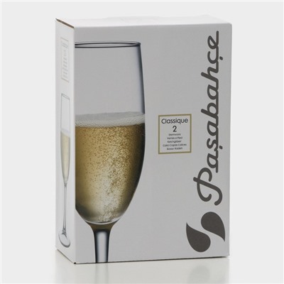 Набор стеклянных бокалов для шампанского Classique, 250 мл, 2 шт