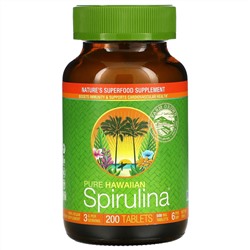 Nutrex Hawaii, Pure Hawaiian Spirulina, 200 таблеток