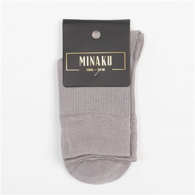 Носки MINAKU цвет серый, р-р 36-39 (23-25 см)