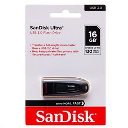 Флэш накопитель USB 16 Гб SanDisk Ultra 3.0 (black)