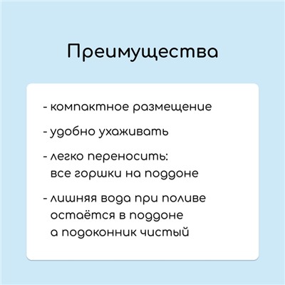 Набор для рассады: стаканы по 300 мл (10 шт.), поддон 41 × 17 см, цвет МИКС