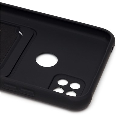 Чехол-накладка - SC304 с картхолдером для "Xiaomi Redmi 10A" (black) (208511)