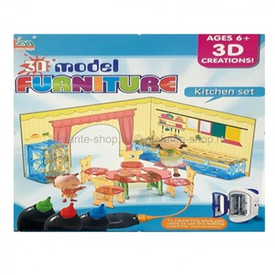 Набор для 3D моделей Kitchen set 6+ 1076/24, DT-246