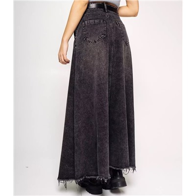 Джинсовая юбка #КТ7592, тёмно-серый