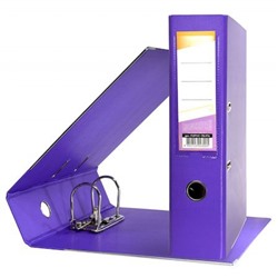 Папка-регистратор 75 мм PVC 2-стор. разборный, фиолетовый, с уголками P2PVC-75/Flt inФОРМАТ