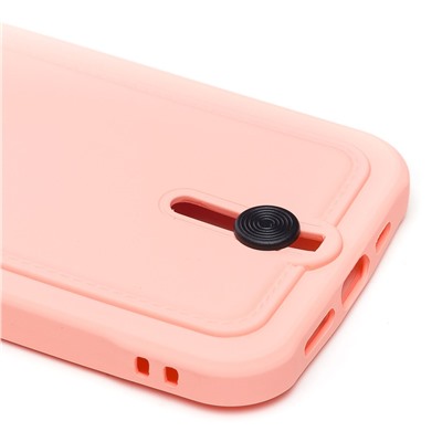 Чехол-накладка - SC304 с картхолдером для "Apple iPhone 13 Pro" (light pink)