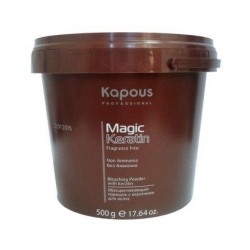 Kapous Обесцвечивающий порошок с кератином для волос «Non Ammonia» Magic Keratin 500 гр